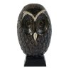 AR-002 Wooden Figure Of An Owl With Silver Accents On Stand. One of Many Beautiful Accessories from Adesso Wholesale.