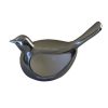 AR-031 Small Stylised Aluminium Bird With White Enamel Accent Inside. One of Many Beautiful Accessories from Adesso Wholesale.