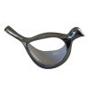 AR-032 Large Stylised Aluminium Bird With White Enamel Accent Inside. One of Many Beautiful Accessories from Adesso Wholesale.