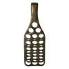BA-085 Bottle Form Tall Aluminium Wine Rack In Matt Champagne Gold Finish. One of Many Beautiful Accessories from Adesso Wholesale.