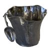 BA-088 Nickel Plated Aluminium Free Form Ice Bucket/Wine Cooler With Scoop. One of Many Beautiful Accessories from Adesso Wholesale.