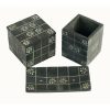 BI-052 Black Soapstone Bathroom Ensemble With Floral Motif. One of Many Beautiful Accessories from Adesso Wholesale.