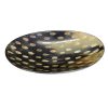 BI-067 Oval Horn Soap Dish With Burnished Tear Drop Motif. One of Many Beautiful Accessories from Adesso Wholesale.