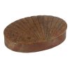BO-062 Oval Shell Design Stone Box. One of Many Beautiful Handcrafted, Exclusive and Luxurious Accessories from Adesso Wholesale.