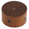BO-198 Small Round Light Wooden Container With Lid And Dark Wood Dot Decor. One of Many Accessories from Adesso Wholesale.