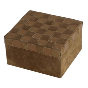 Box With Woven Leather