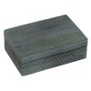 BO-319 Rectangular Soapstone Segment Box With Longitudinal Grooves. One of Many Beautiful Accessories from Adesso Wholesale.