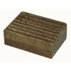 BO-339 Rectangular Metal Covered Box With Straight Crinkle Bevel. One of Many Beautiful Handcrafted Accessories from Adesso Wholesale.