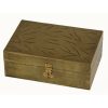 BO-342 Rectangular Metal Covered Box With Random Root Pattern. One of Many Beautiful Luxurious Accessories from Adesso Wholesale.
