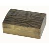 BO-343 Rectangular Metal Covered Box With Grooves And Hammered Dots. One of Many Beautiful Accessories from Adesso Wholesale.