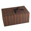 BO-352 Rectangular Mendong Box With Top Opening Flaps And Black Internal Lining. One of Many Accessories from Adesso Wholesale.