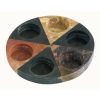 CA-265 Black And Natural Soapstone Round 6 T-Lite Holder. One of Many Beautiful, Exclusive and Luxurious Accessories from Adesso Wholesale.