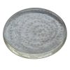 CO-040 Handmade Clear Glass Coaster With Dot Swirl Motif. One of Many Beautiful Handcrafted, Exclusive and Luxurious Accessories from Adesso Wholesale.