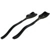 CU-196 Horn Salad Server Set With Long Handles And Spade Ends. One of Many Beautiful Handcrafted and Luxurious Accessories from Adesso Wholesale.
