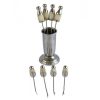 CU-229 Set of 8 Bone Accent Cocktail Sticks With Holder Presented In Cardboard Box. One of Many Beautiful and Luxurious Accessories from Adesso Wholesale.