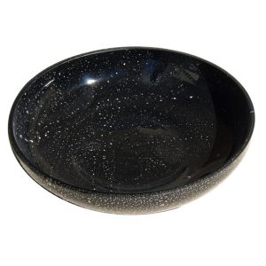 Clear And Black Glass Bowl