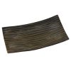 DB-497 Small Rectangular Shallow Horn Dish With Chisel Cut Finish. One of Many Beautiful, Exclusive and Luxurious Accessories from Adesso Wholesale.