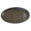 DB-524 Timber Log Finish Oval Tray Form Aluminium Platter. One of Many Beautiful Handcrafted, Exclusive and Luxurious Accessories from Adesso Wholesale.
