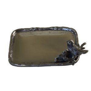 Branch Surround And Bird Motif Dish