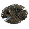 DB-538 Nickel Plated Circular Free Form Four Division Aluminium Platter With Carrying Handle. One of Many Beautiful Accessories from Adesso Wholesale.