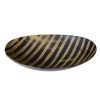 DB-554 Large Oval Horn Dish With Burnished Diagonal Stripes. One of Many Beautiful Exclusive and Luxurious Accessories from Adesso Wholesale.