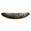 DB-558 Large Canoe Shape Horn Dish With Burnished Marble Tile Pattern. One of Many Exclusive and Luxurious Accessories from Adesso Wholesale.