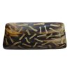 DB-564 Large Shallow Rectangular Horn Dish With Burnished Chromosome Pattern. One of Many Beautiful and Exclusive Accessories from Adesso Wholesale.