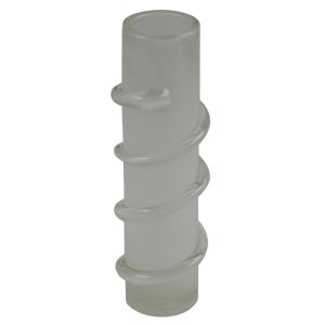Thick Cylindrical Glass Vase