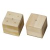 KI-035 White Bone Cube Shape Salt And Pepper Set. One of Many Beautiful Handcrafted, Exclusive and Luxurious Accessories from Adesso Wholesale.