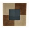 PF-109 Square Beige And Brown Suede Leather Picture Frame. One of Many Beautiful Handcrafted, Exclusive and Luxurious Accessories from Adesso Wholesale.