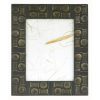 PF-282 Very Large Rectangular Metal Covered Photo Frame With Column And Dot Pattern. One of Many Beautiful Handcrafted Accessories from Adesso Wholesale.