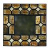 PF-376 Square Photo Frame With Burnished Horn And White Bone Insets. One of Many Beautiful, Exclusive and Luxurious Accessories from Adesso Wholesale.