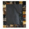 PF-414 Large Rectangular Photo Frame With Single Border Of Raised Horn Square Segments. One of Many Beautiful and Exclusive Accessories from Adesso Wholesale.