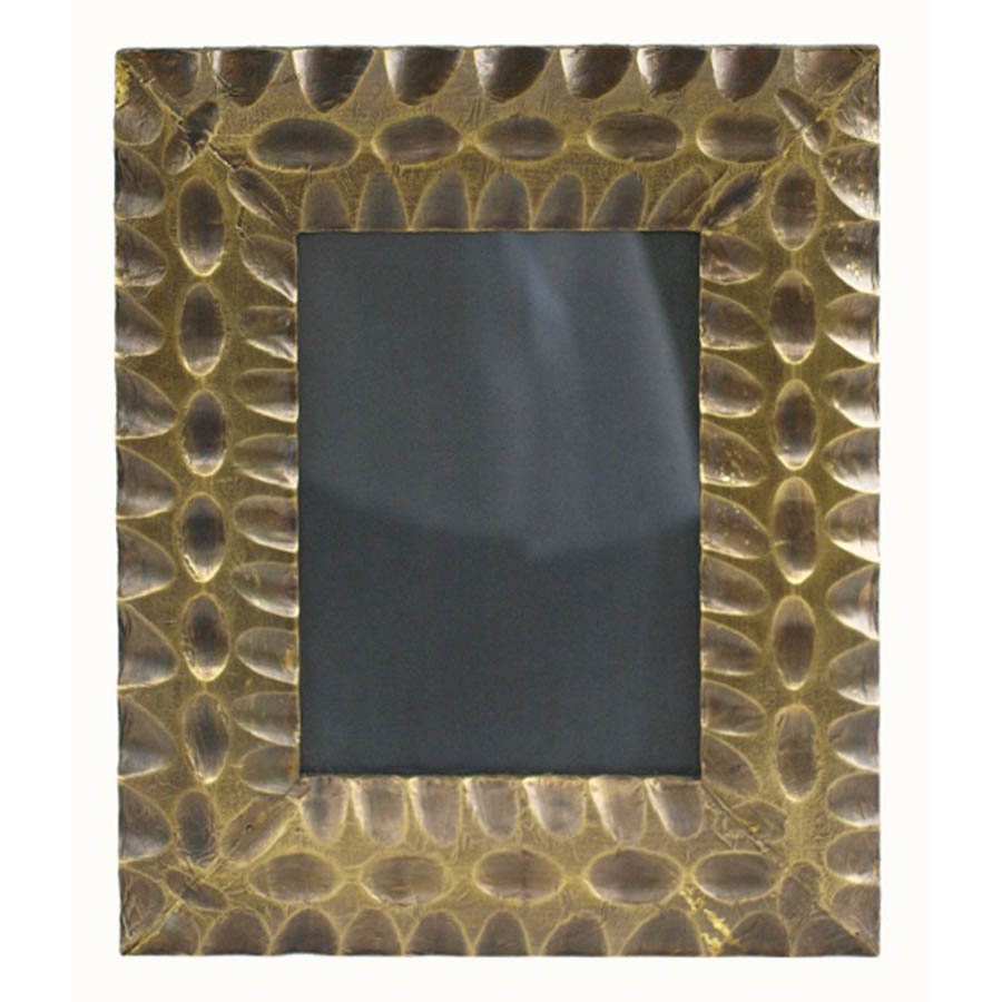 PF-420 Rectangular Metal Covered Photo Frame With Elongated Dimples. One of Many Beautiful Handcrafted and Exclusive Accessories from Adesso Wholesale.