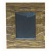 PF-423 Rectangular Metal Covered Photo Frame With Big Wave Pattern. One of Many Beautiful Handcrafted Accessories from Adesso Wholesale.