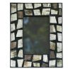 PF-437 Rectangular Photo Frame With Irregular Shagreen Cut Horn Accent. One of Many Beautiful Handcrafted and Exclusive Accessories from Adesso Wholesale.