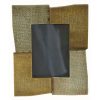 PF-440 Rectangular Metal Covered Photo Frame With Silver And Gold Corners. One of Many Beautiful Handcrafted and Exclusive Accessories from Adesso Wholesale.