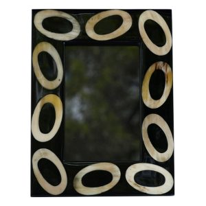 Horn Oval Rings Photo Frame