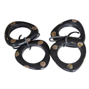Set of Four Triangular Napkin Rings
