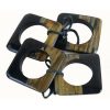 TL-078 Set of Four Flat Tapered Square Horn Serviette Rings. One of Many Beautiful Handcrafted, Exclusive and Luxurious Accessories from Adesso Wholesale.