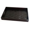 Rectangular Wooden Tray With Woven Pattern Base. One of Many Beautiful Handcrafted, Exclusive and Luxurious Accessories from Adesso Wholesale.