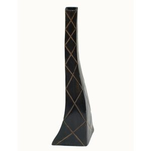 Verdigris Mesh Grooves Vase