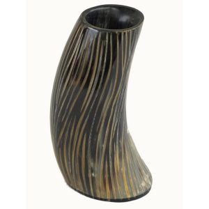 Carved Chisel Finish Horn Vase