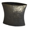 VS-487 Timber Log Finish Envelope Form Aluminium Vase. One of Many Beautiful Handcrafted, Exclusive and Luxurious Accessories from Adesso Wholesale.