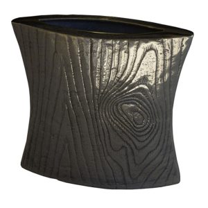 Timber Log Finish Envelope Vase